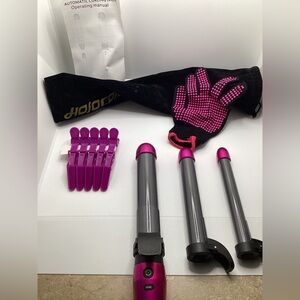 Hojocojo 3 in 1 ionic rotating curling iron.